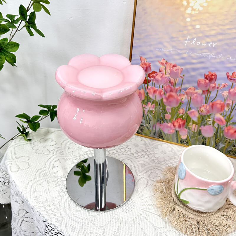 Lampe de table en verre Lighteme Muguet