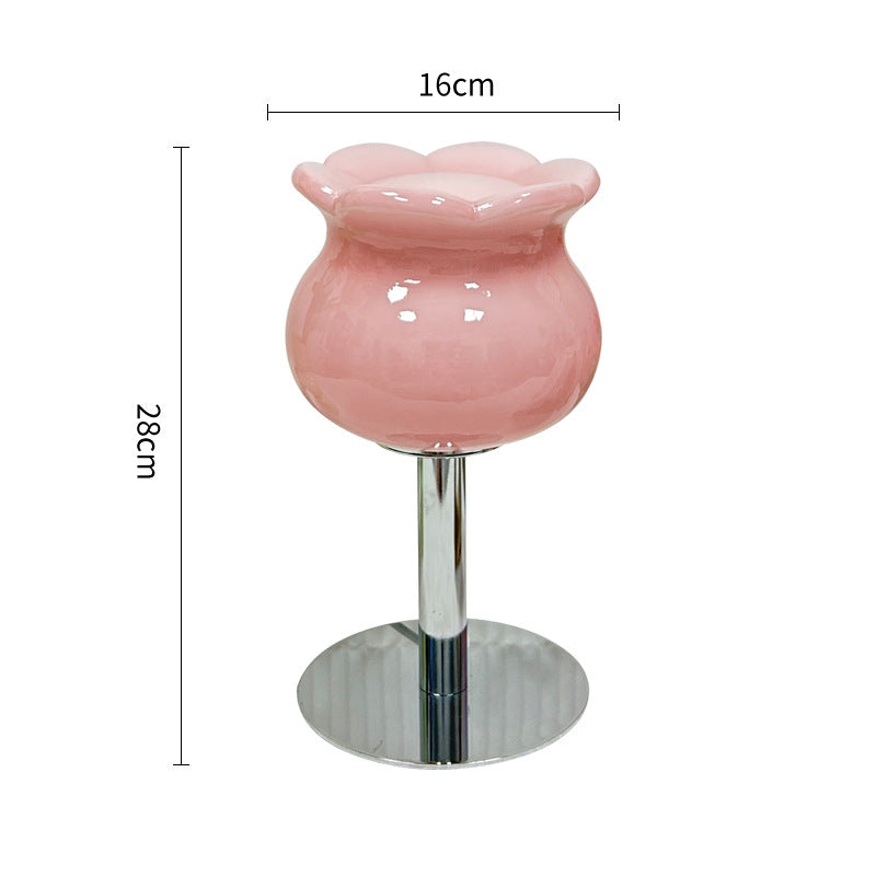 Lampe de table en verre Lighteme Muguet