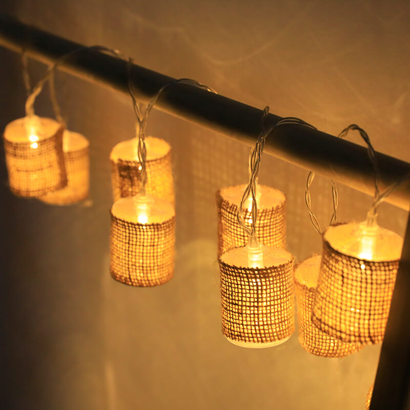 Guirlande lumineuse lanterne en lin Lighteme