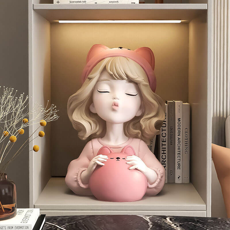 Lighteme Little Bear Girl Piggy Bank