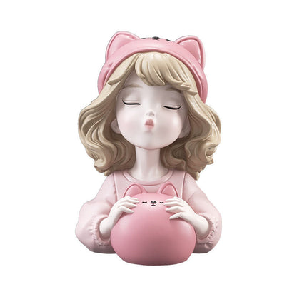 Lighteme Little Bear Girl Piggy Bank