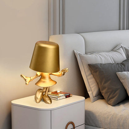 Lighteme Little Golden Man Touch-Lade-Schreibtischlampe