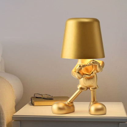 Lighteme Little Golden Man Touch-Lade-Schreibtischlampe