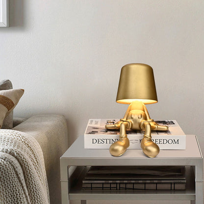 Lighteme Little Golden Man Touch-Lade-Schreibtischlampe