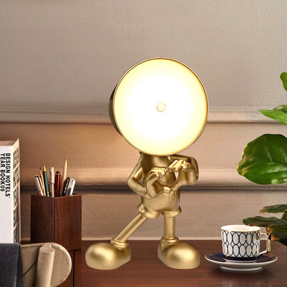 Lighteme Little Golden Man Touch-Lade-Schreibtischlampe