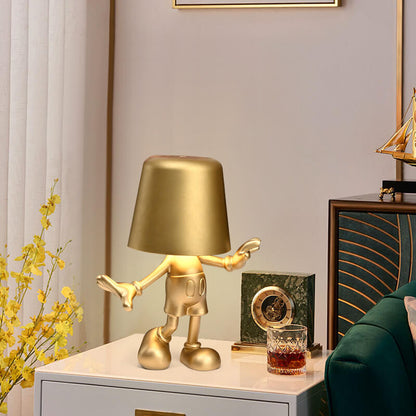 Lighteme Little Golden Man Touch-Lade-Schreibtischlampe
