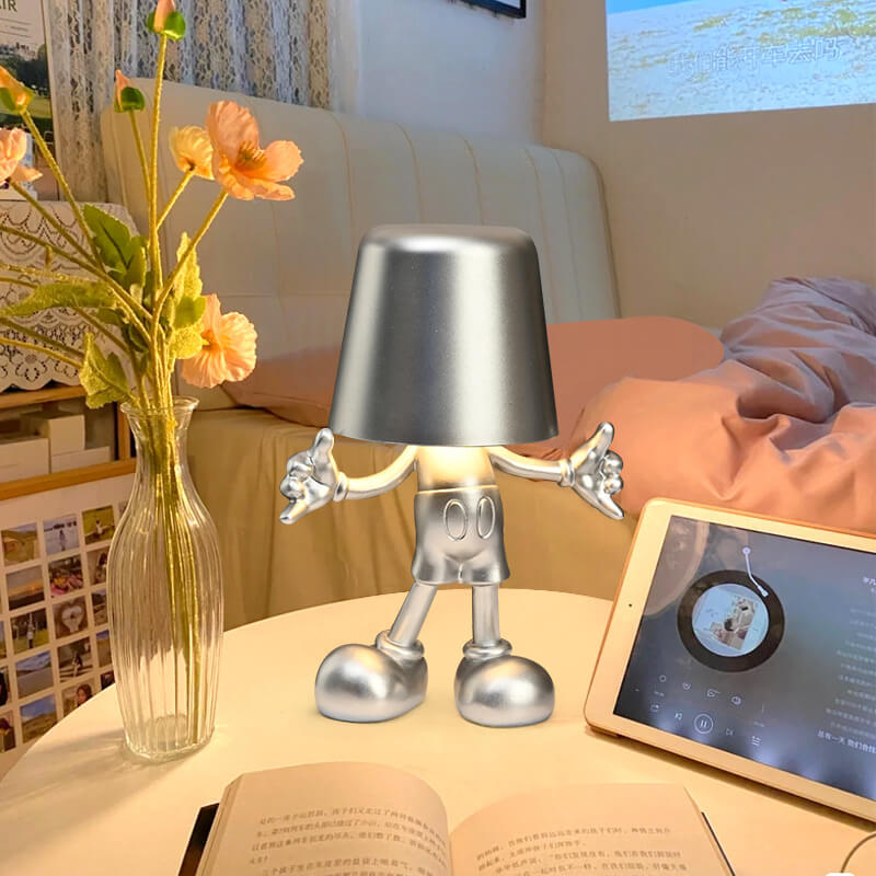 Lighteme Little Golden Man Touch-Lade-Schreibtischlampe