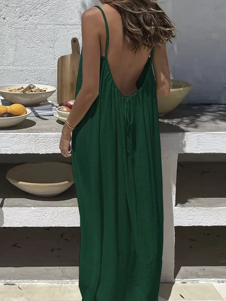 Loose Fit Spaghetti Strap Dress
