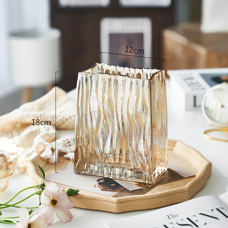 Lighteme Light Luxus tragbare Glasvase