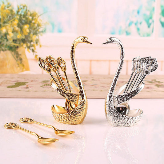 Lighteme Luxury Swan Spoon Set