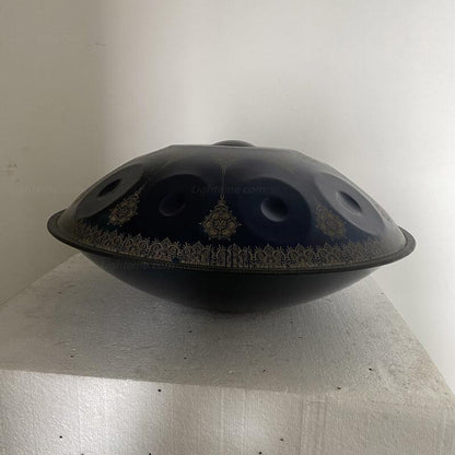 Lighteme Personnalisé Fait main Fleurs de Datura Do Majeur 22 pouces 9 notes en Acier Nitruré Handpan Drums