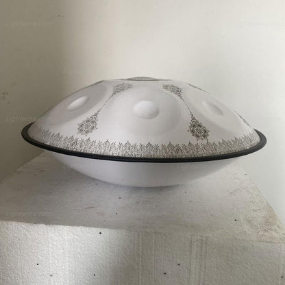 Personnalisé Fait main Fleurs de Datura 22 pouces 9/10/12 notes en Acier Inoxydable Handpan Drums, E La Sirena Hang Drum