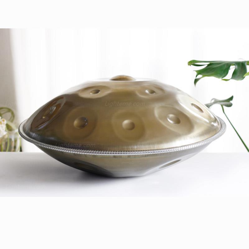 Maßgeschneiderte Mountain Rain 22 Zoll 12 Noten Handpan Drums aus Edelstahl, Kurd/Celtic d-Moll Hang Instrumento