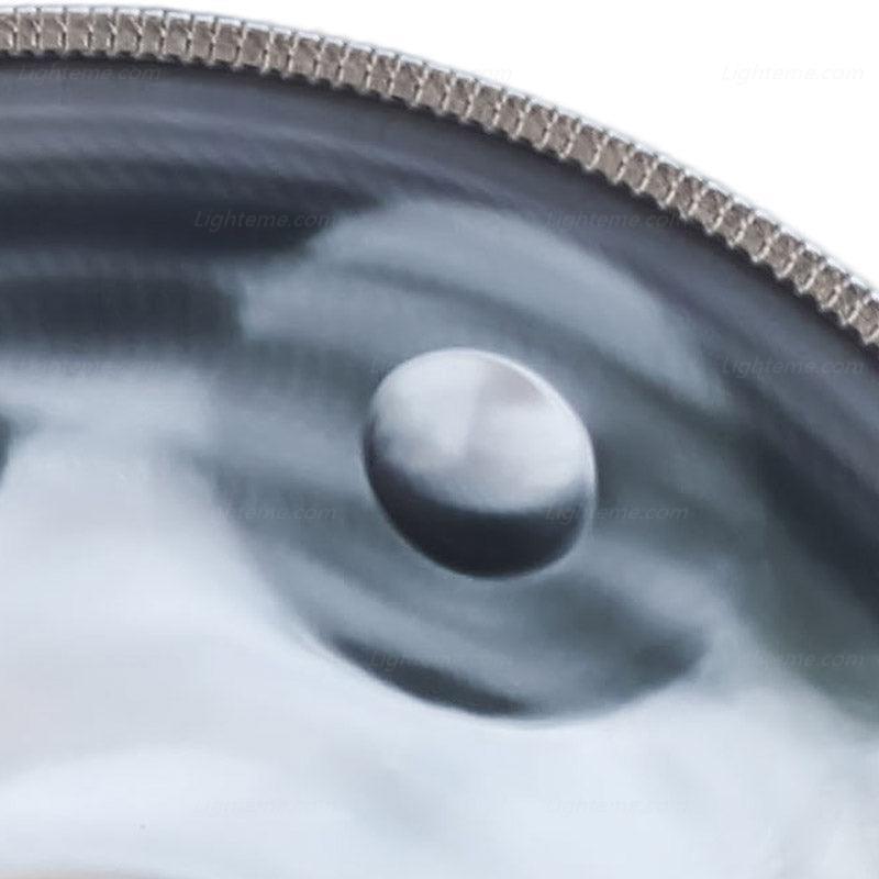  Mountain Rain Personnalisé Fait main22 pouces 13 (9 + 4) notes en Acier Inoxydable Handpan Drums, Kurd Ré Mineur, instrument de percussion haut de gamme