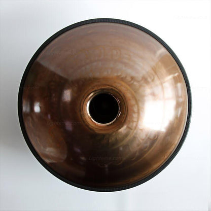 Maßgeschneiderte Mountain Rain 22 Zoll 10 Noten Handpan Drums aus Edelstahl, Kurd/Celtic d-Moll Handpan Instrument