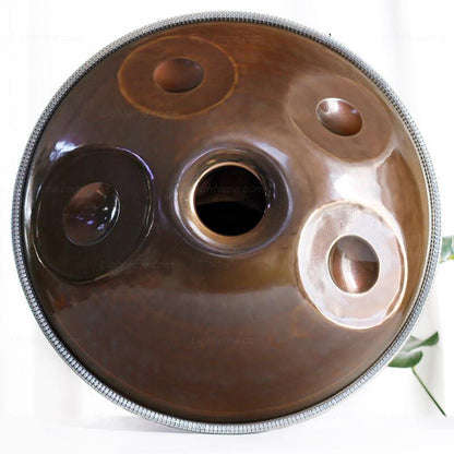 Mountain Rain Personnalisé Fait main22 pouces 13 (9 + 4) notes en Acier Inoxydable Handpan Drums, Kurd Ré Mineur, instrument de percussion haut de gamme