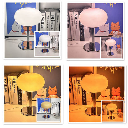 Lighteme Macaron Tischlampe aus farbigem Glas