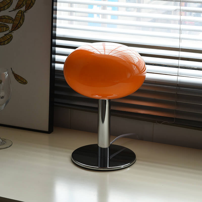 Lighteme Macaron Tischlampe aus farbigem Glas