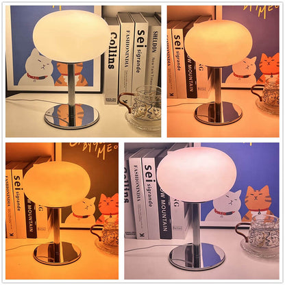 Lighteme Macaron Tischlampe aus farbigem Glas