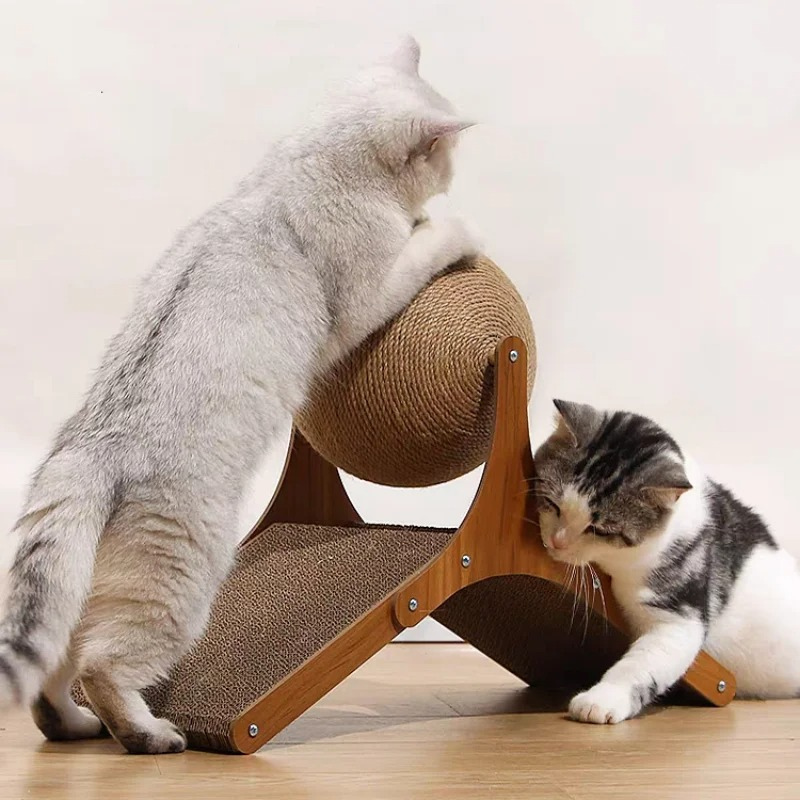 Sphère à gratter interactive Lighteme pour chat