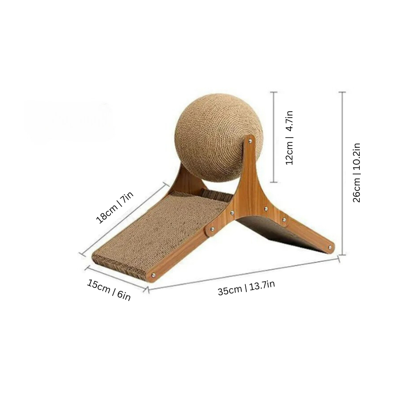Sphère à gratter interactive Lighteme pour chat