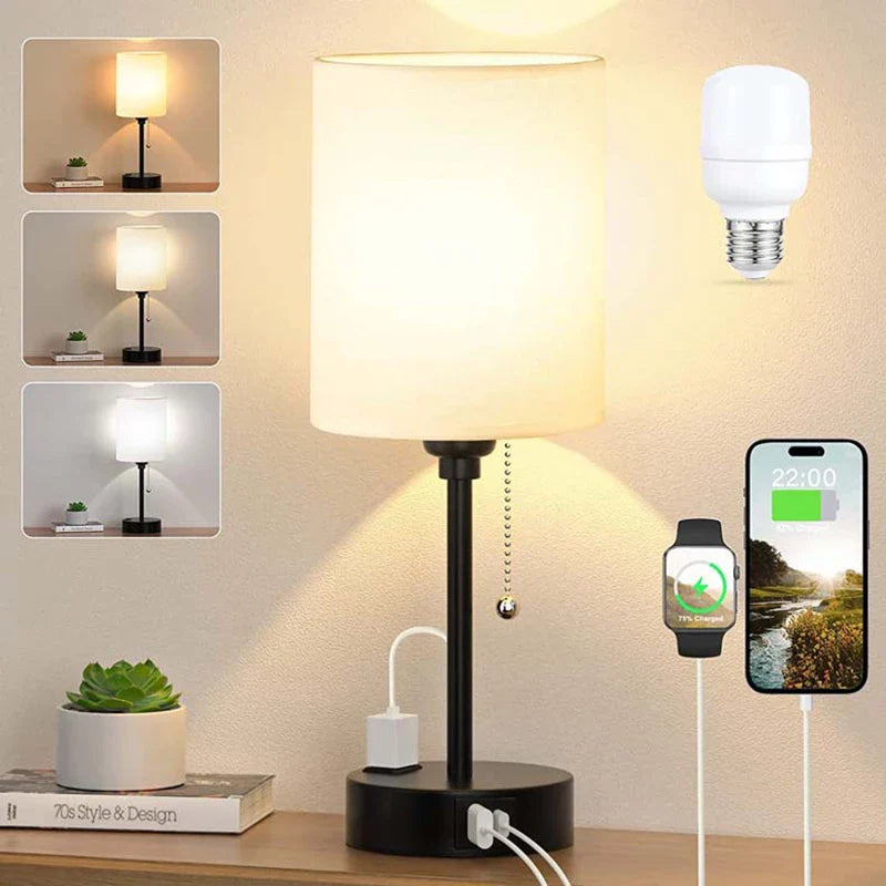 Lighteme Moreushop Metall USB-Tischlampe
