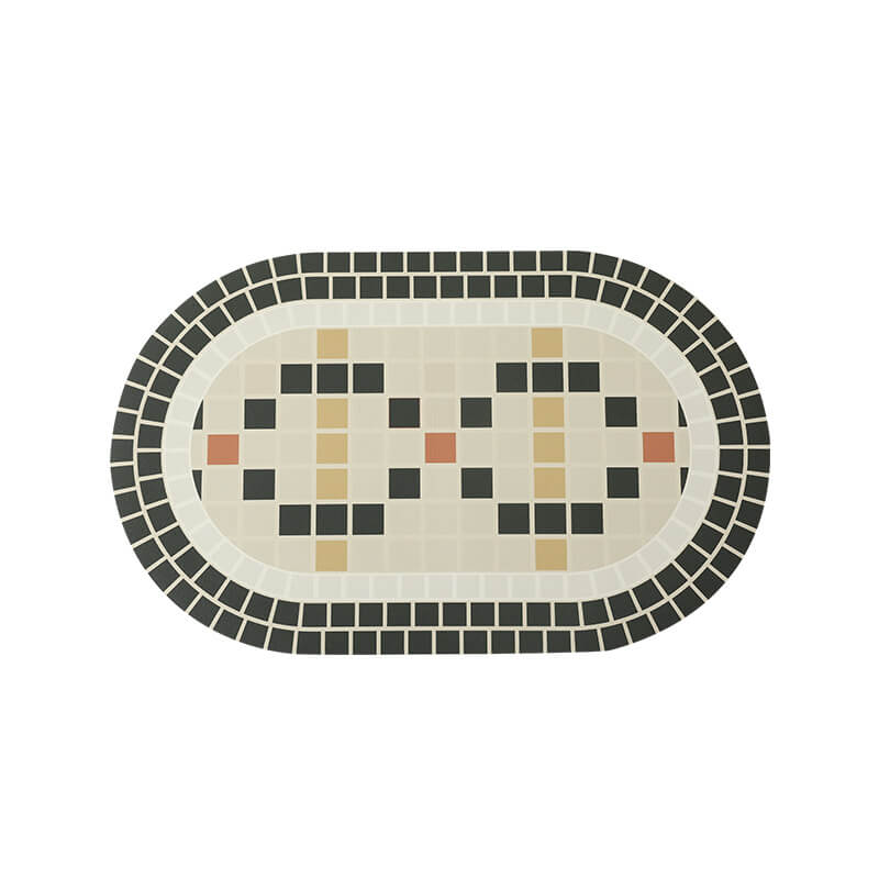 Lighteme Mosaik-Badematte aus Kieselalgenschlamm