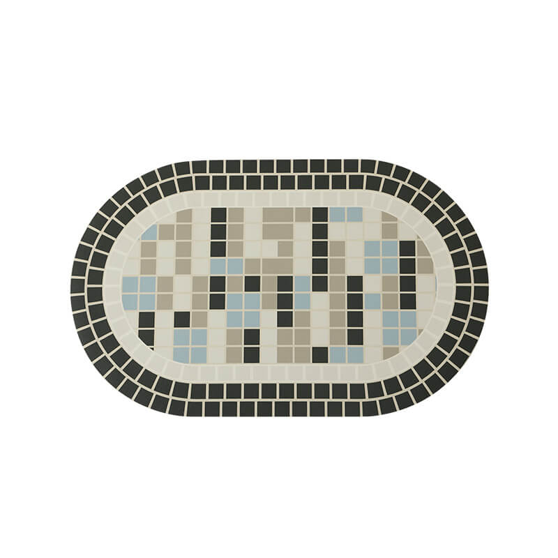 Lighteme Mosaik-Badematte aus Kieselalgenschlamm