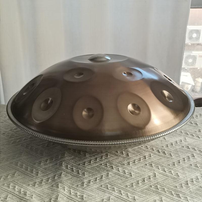 Maßgeschneiderte Mountain Rain 22 Zoll 12 Noten Handpan Drums aus Edelstahl, Kurd/Celtic d-Moll Hang Instrumento
