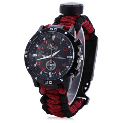Lighteme Multifunktions-Survival-Paracord-Armbanduhr