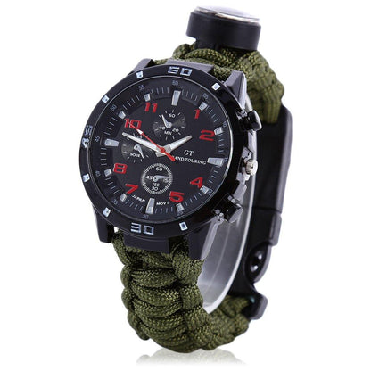 Lighteme Multifunktions-Survival-Paracord-Armbanduhr
