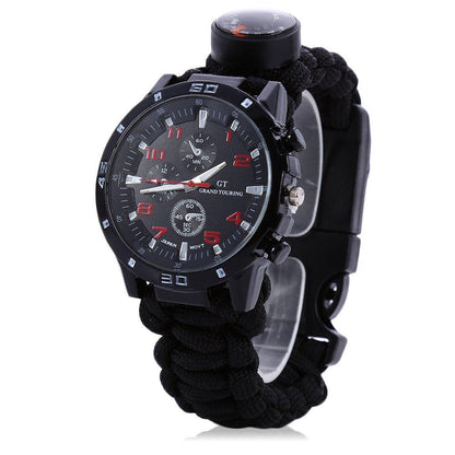 Lighteme Multifunktions-Survival-Paracord-Armbanduhr