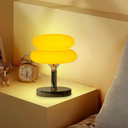 Lighteme New Egg Tart Glas-Schreibtischlampe
