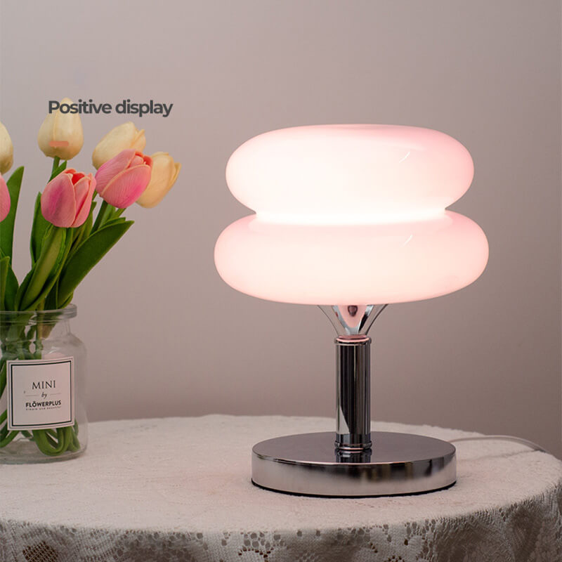 Lighteme New Egg Tart Glas-Schreibtischlampe