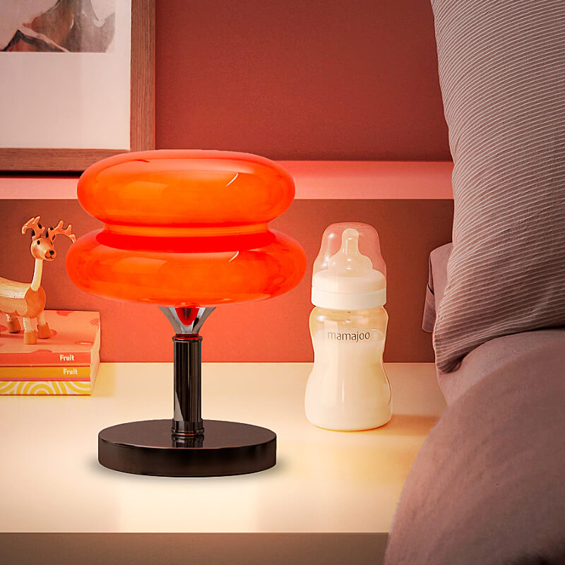 Lighteme New Egg Tart Glas-Schreibtischlampe