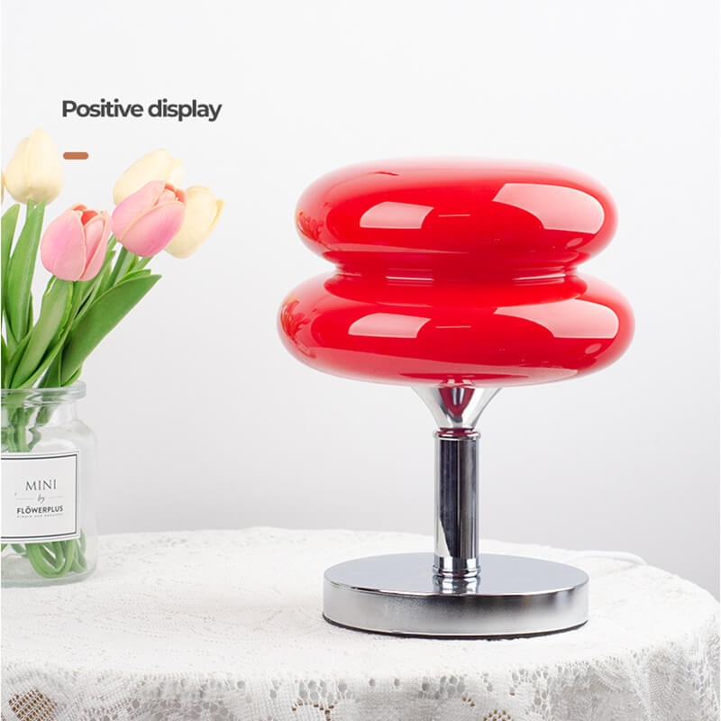 Lighteme New Egg Tart Glas-Schreibtischlampe