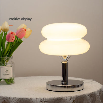 Lighteme New Egg Tart Glas-Schreibtischlampe