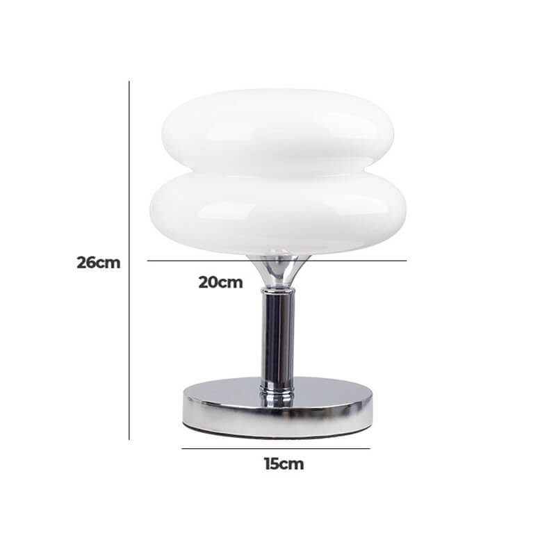 Lighteme New Egg Tart Glas-Schreibtischlampe