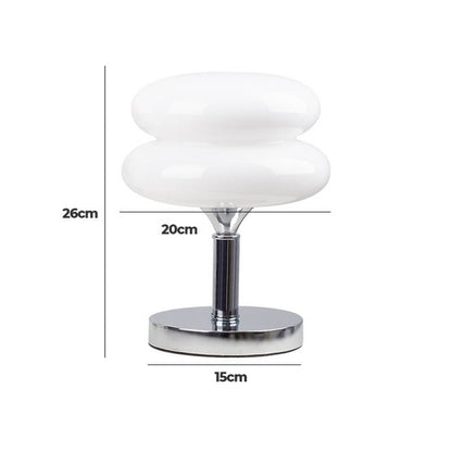 Lighteme New Egg Tart Glas-Schreibtischlampe