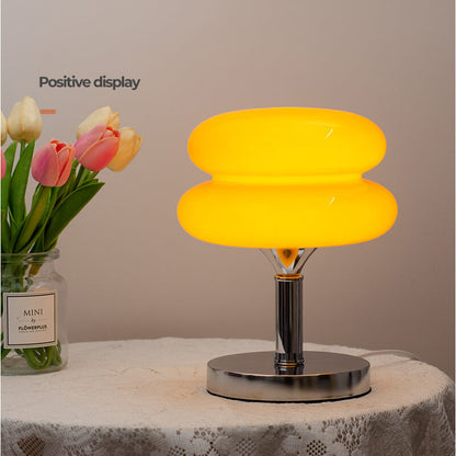 Lighteme New Egg Tart Glas-Schreibtischlampe