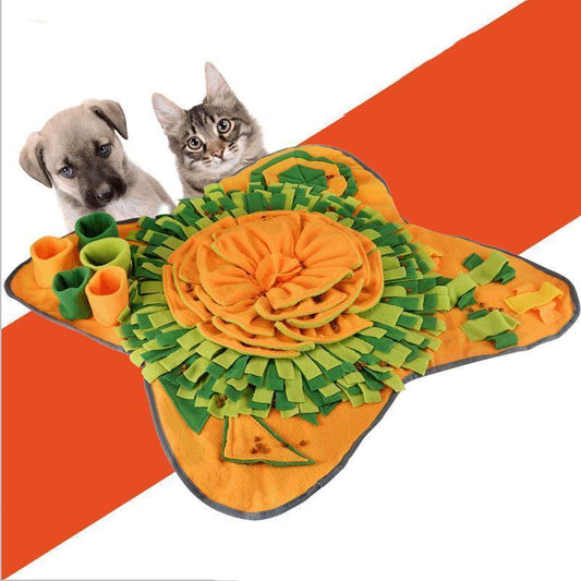 Lighteme Neue faltbare Hundeschnüffelmatte mit Blumenmuster