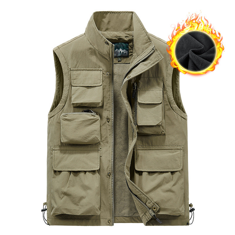 Gilet cargo utilitaire classique Lighteme pour homme