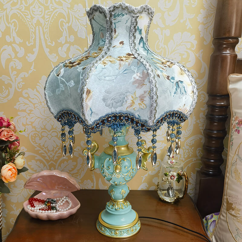 Lighteme Blue Creative Luxury Bedroom Bedside Lamp
