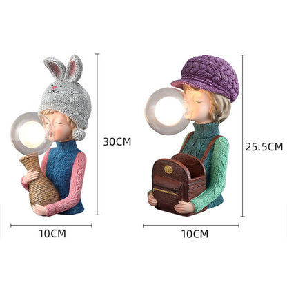 Lampe de bureau Lighteme Rabbit Ear Bubble Girl