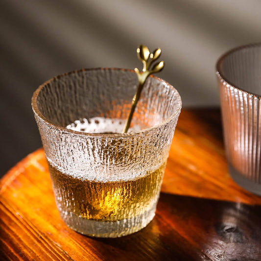 Lighteme Whiskyglas mit Gletscherstruktur