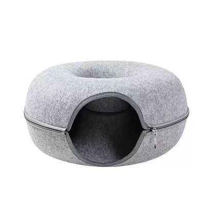 Lit tunnel confortable pour chat Lighteme pour jouer et se reposer