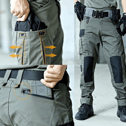 Lighteme Herren wasserdichte Ripstop-Taktik-Arbeitshose Wanderhose