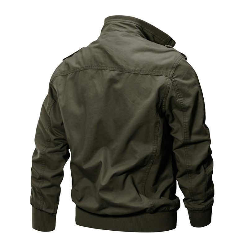 Leichte Army-Winderbreaker-Jacke aus Lighteme-Baumwolle