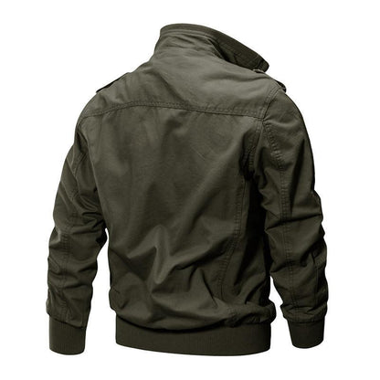 Leichte Army-Winderbreaker-Jacke aus Lighteme-Baumwolle