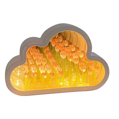 Lighteme Cloud Tulip Small Mirror Night Light